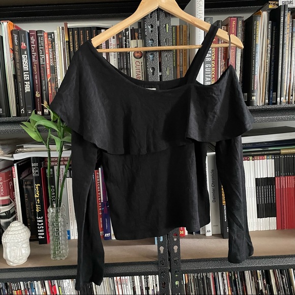 Anthropologie Postmark One Shoulder Ruffled Top - Picture 2 of 12